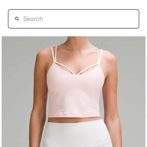 Lululemon Athletica Light Pink Strappy Top
